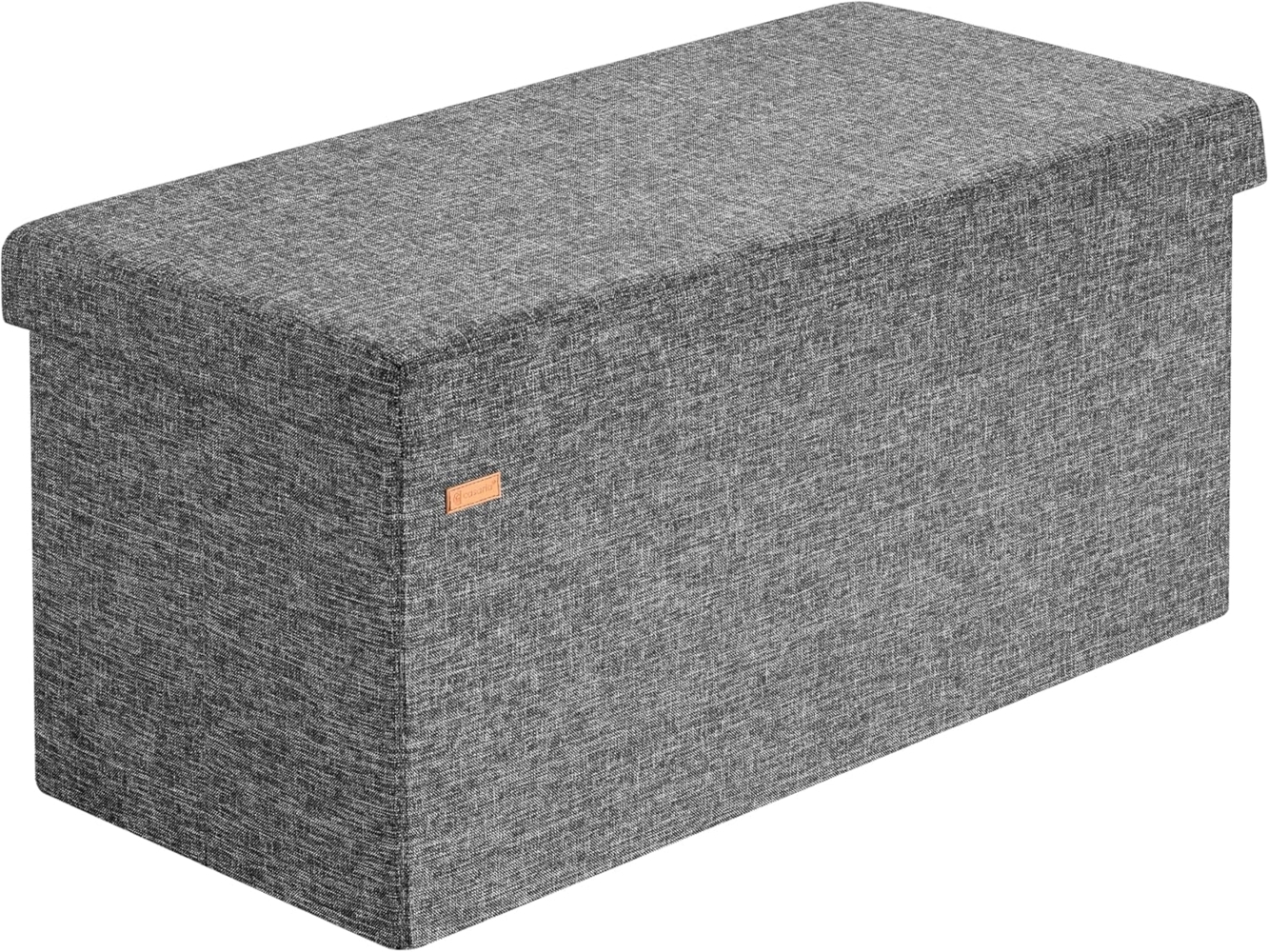 Casaria Sitztruhe mit Stauraum 80 x 40 x 40 cm Faltbar 100L Gepolstert Deckel Stoff Wohnzimmer Schlafzimmer Sitzhocker Sitzbank Aufbewahrungsbox Dunkelgrau Bild 1