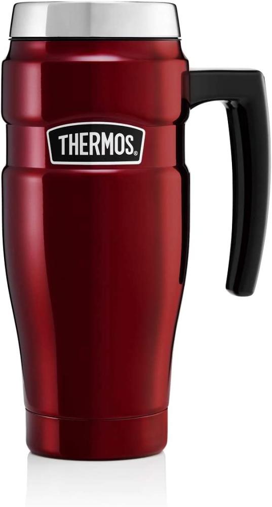 Thermos King Thermobecher Edelstahl 470 ml, Cranberry Red, 0,47 l Bild 1