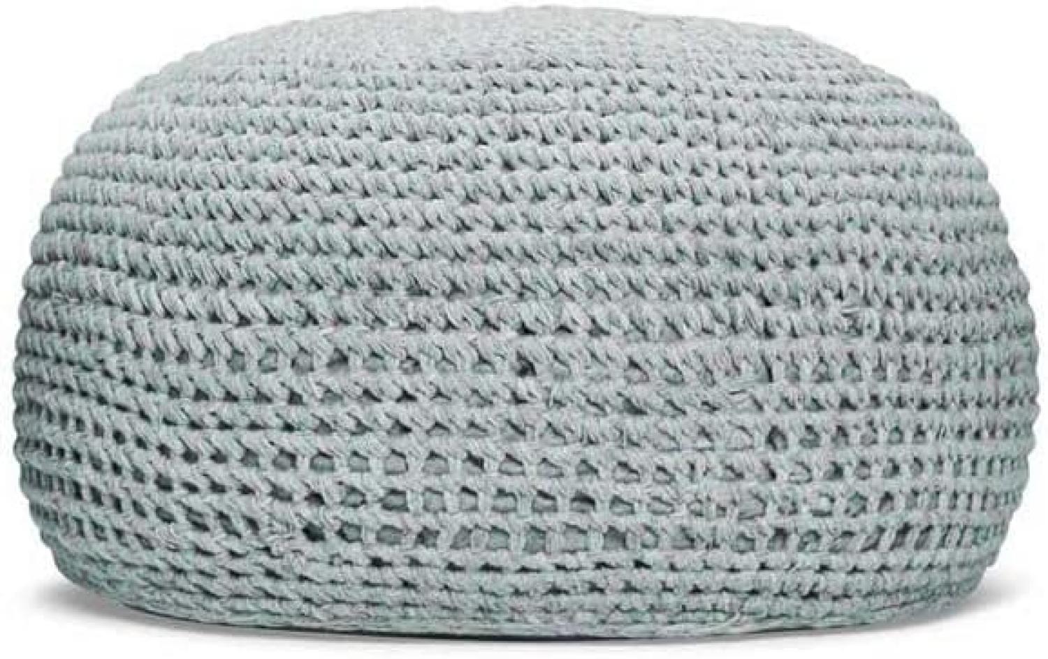 Pouf Ronda 55x55x41cm soft blue Bild 1