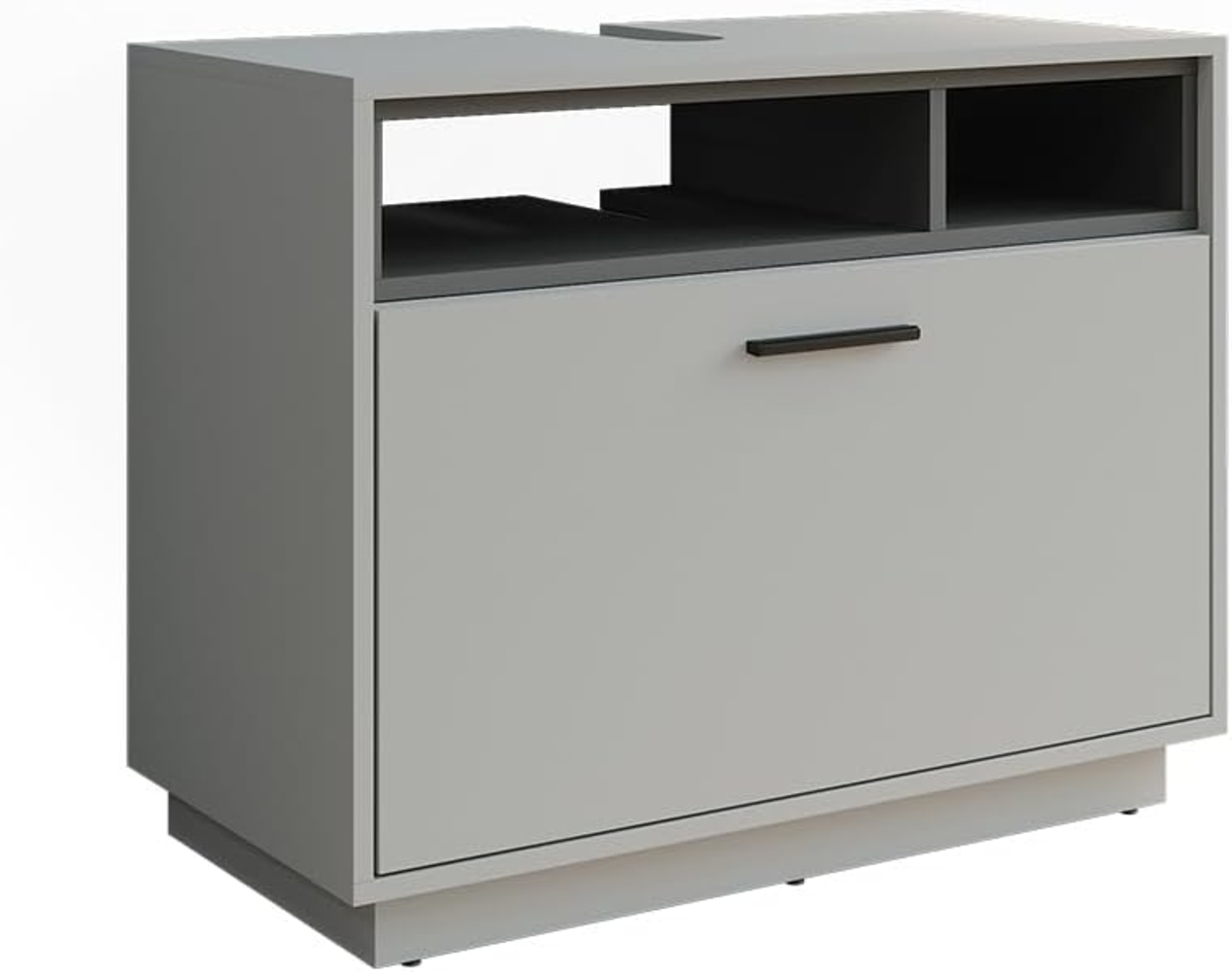 Waschbeckenunterschrank Beatrice Grau/Anthrazit 80 x 64 cm mit Schublade Vicco Bild 1