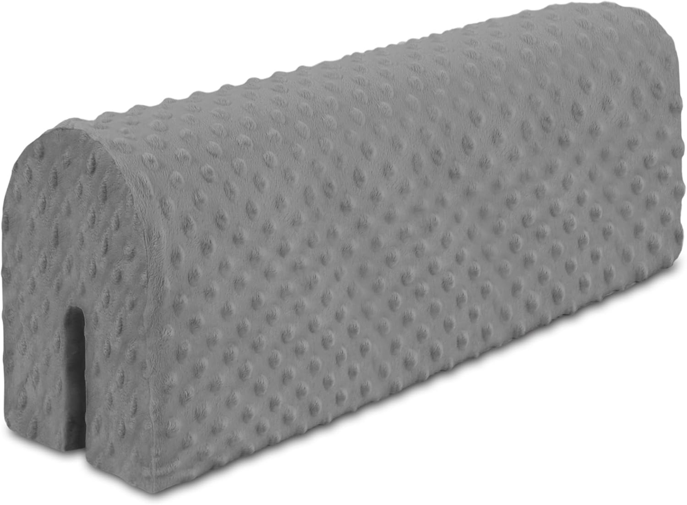 Bettkantenschutz für Kinderbetten 80 cm - Schutz für Bettrahmen Baby Bett rausfallschutz für boxspringbett bettgitter mit Bezug Kantenschutz Kinder Babybett Grau Bild 1