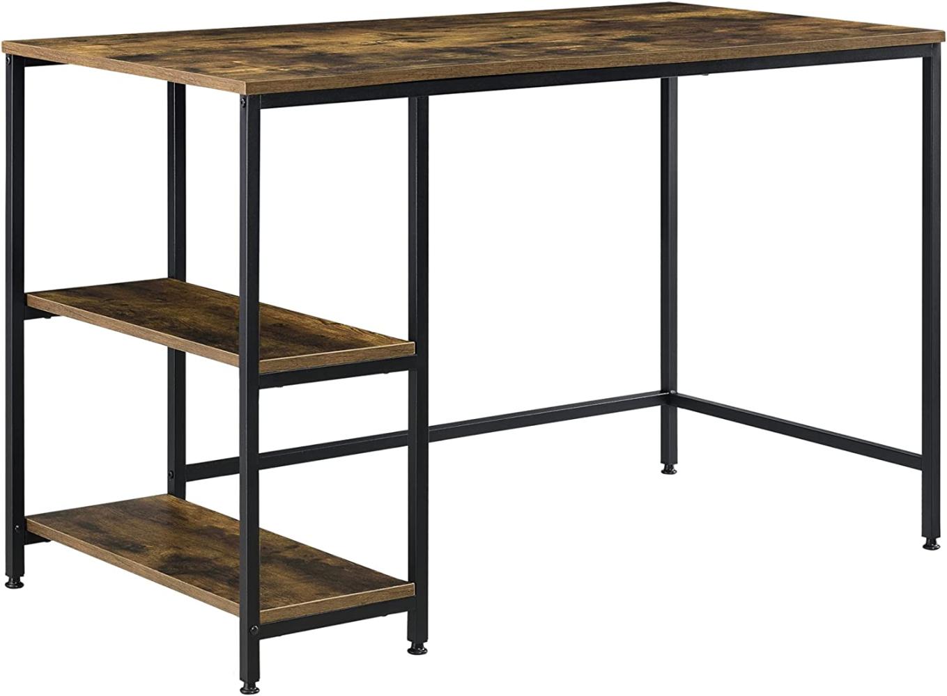 Schreibtisch Vilhelmina mit Ablagen 77 x 120 x 60 cm auf Metallgestell en. casa Bild 1