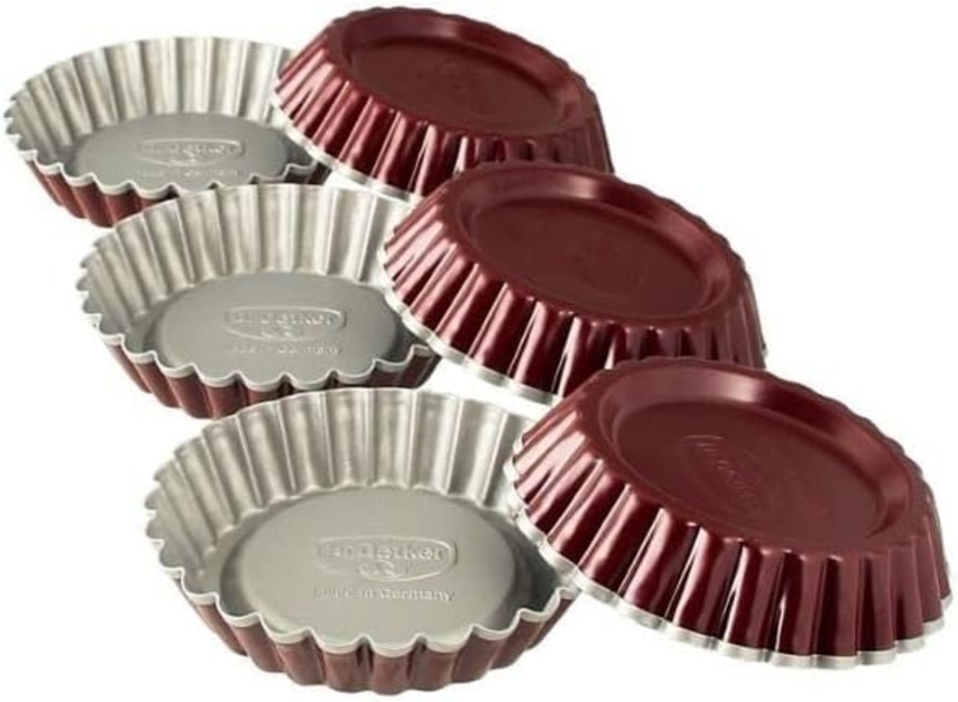 Dr. Oetker - 6er Set Torteletts Ø10cm Kleine Obst- Kuchen- Rund- Back- Form 1701 Bild 1