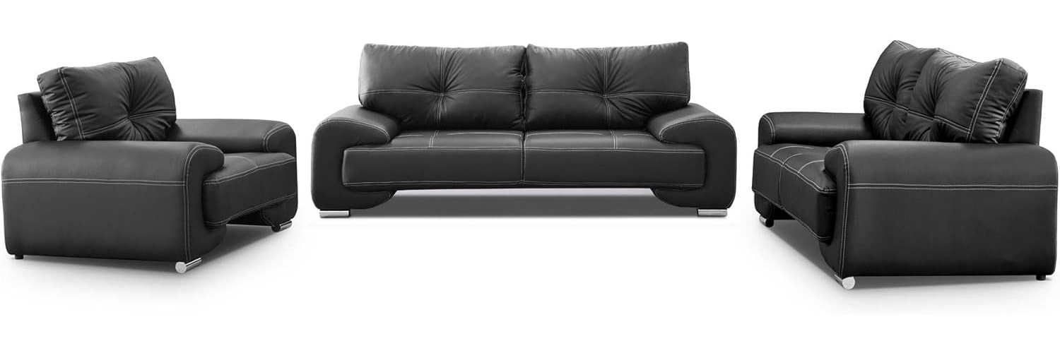 Beautysofa Big-Sofa Polstergarnitur Omega Set 3+2+1 Sofa Wohnzimmer Sofagarnitur, Die Lieferung beinhaltet die Lieferung in die Wohnung Bild 1