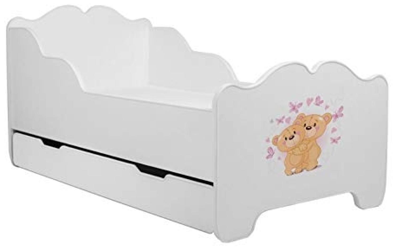Angelbeds 'Anna' Kinderbett 80x160 cm, Motiv 2, mit Lattenrost und Matratze Bild 1