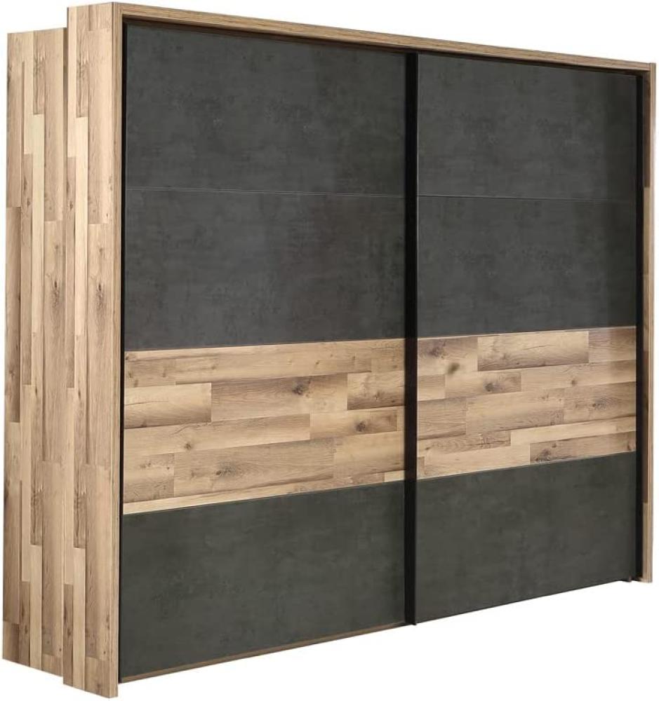 Schwebetürenschrank Richard 4A Stabeiche 281x216x64 cm Bild 1