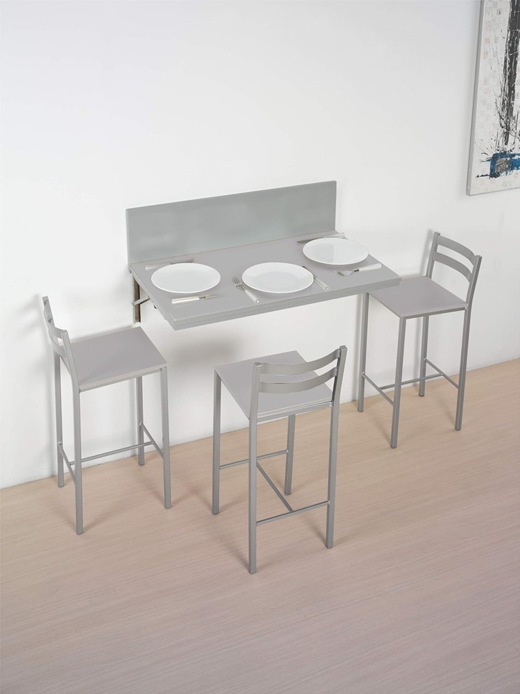 ASTIMESA Küchentisch für die Wand, Mehrfarbig, Grau, 50x90 cm Bild 1