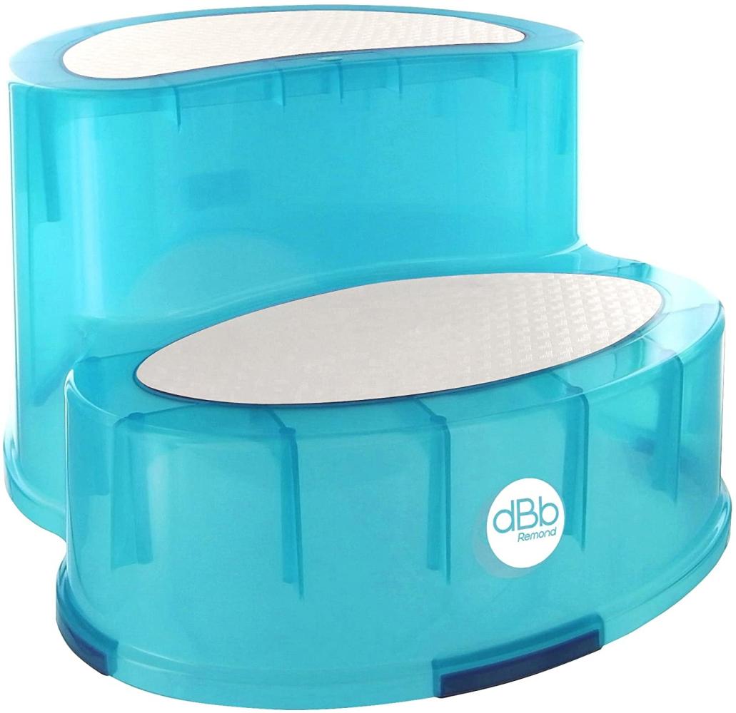 DBD Remond 307049 Fuß Hocker rutschfest türkis transparent Bild 1
