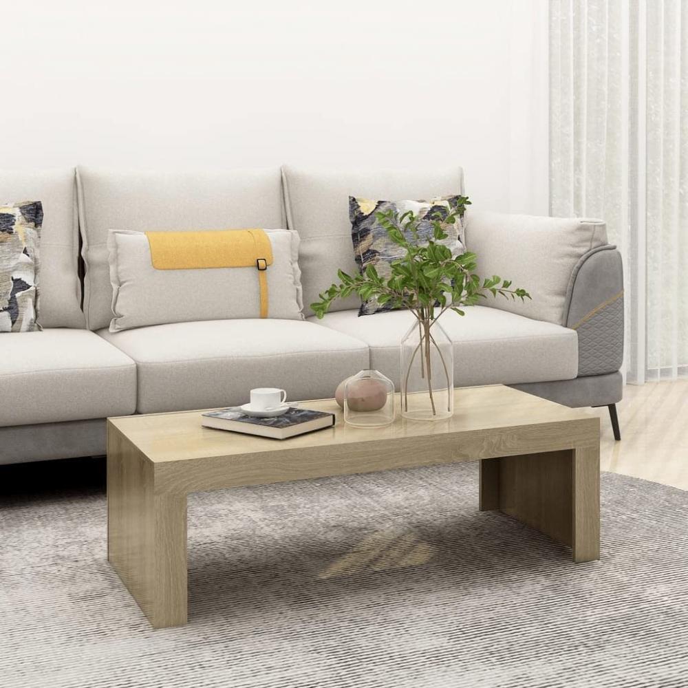 vidaXL Couchtisch Sonoma-Eiche 110 x 50 x 35 cm Spanplatte [808561] Bild 1