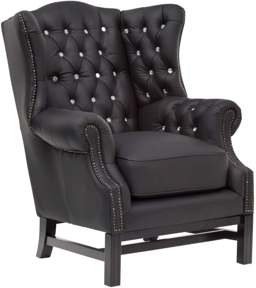 Ohrensessel Chesterfield Kingsfield schwarz Bild 1