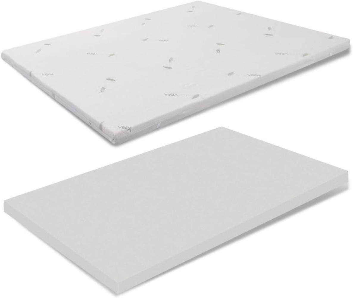 Topper aus Memory Foam 140x190 - Höhe 3 cm, Abziehba, Aloe Vera, Medizinprodukt Bild 1