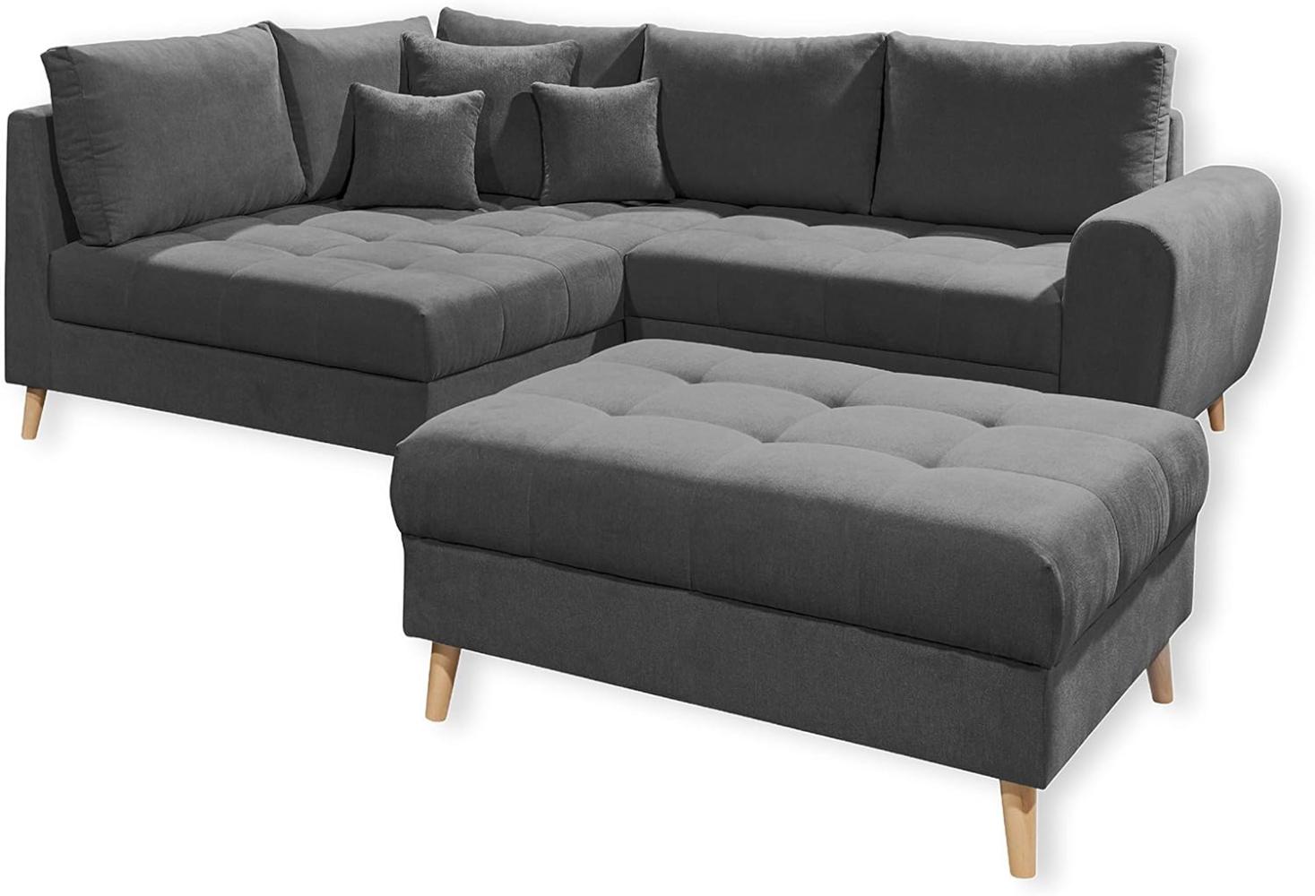 Alice Ecksofa von Ed Exciting Design – Beidseitig Bestellbares Sofa mit Hocker in Verschiedenen Farben Bild 1