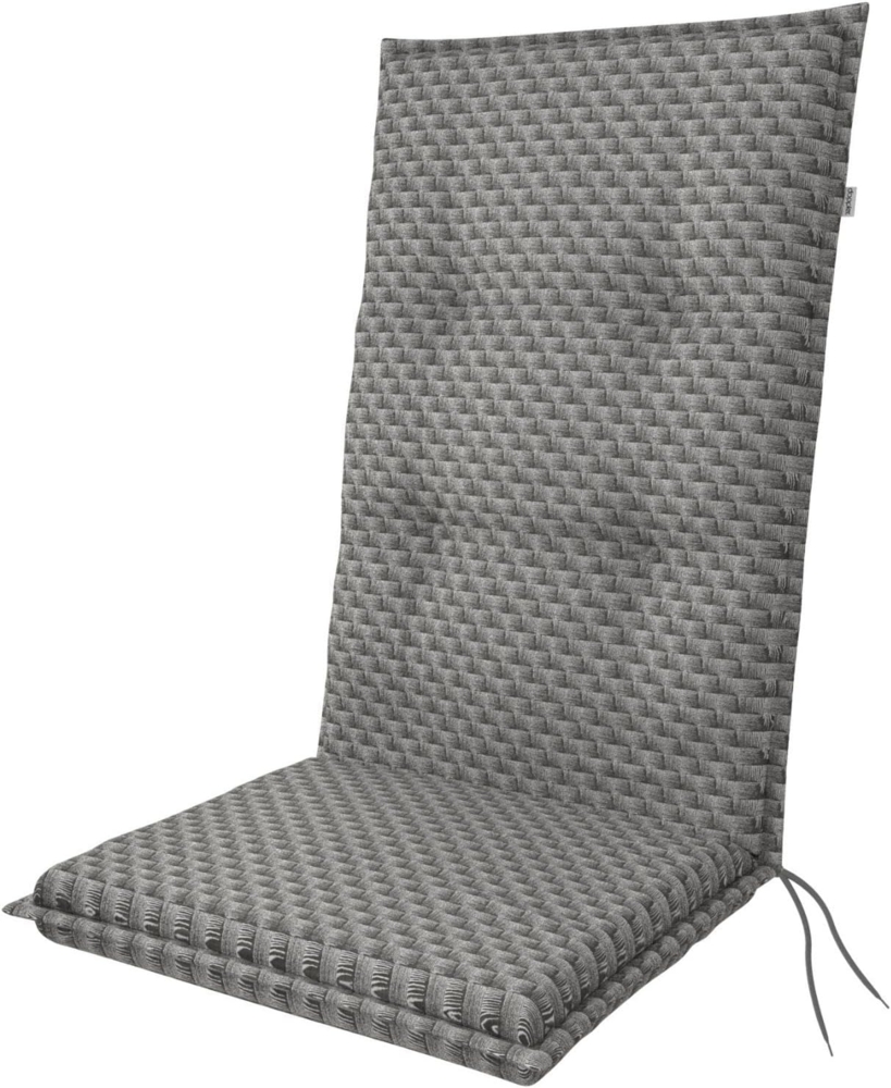 Doppler Sitzauflage "Living" High, grau rattan, für Hochlehner (119 x 48 x 6 cm) Bild 1