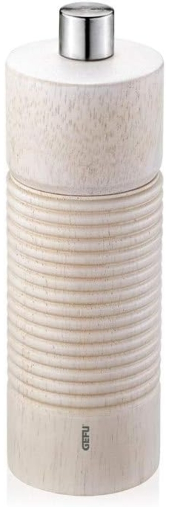 Gefu tedoro 14 cm weiße Pfeffer- und Salzmühle aus Holz, manuell Bild 1