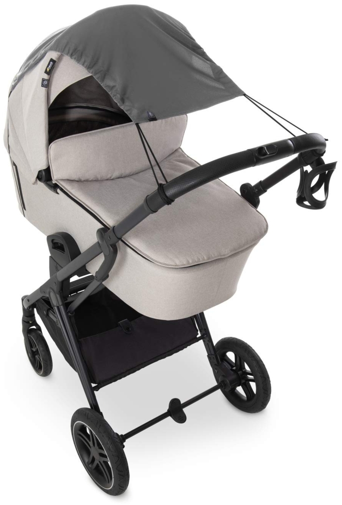 Hauck Kinderwagen-Sonnenschutzhülle Grey, Universal Sonnensegel für Kinderwagen Bild 1