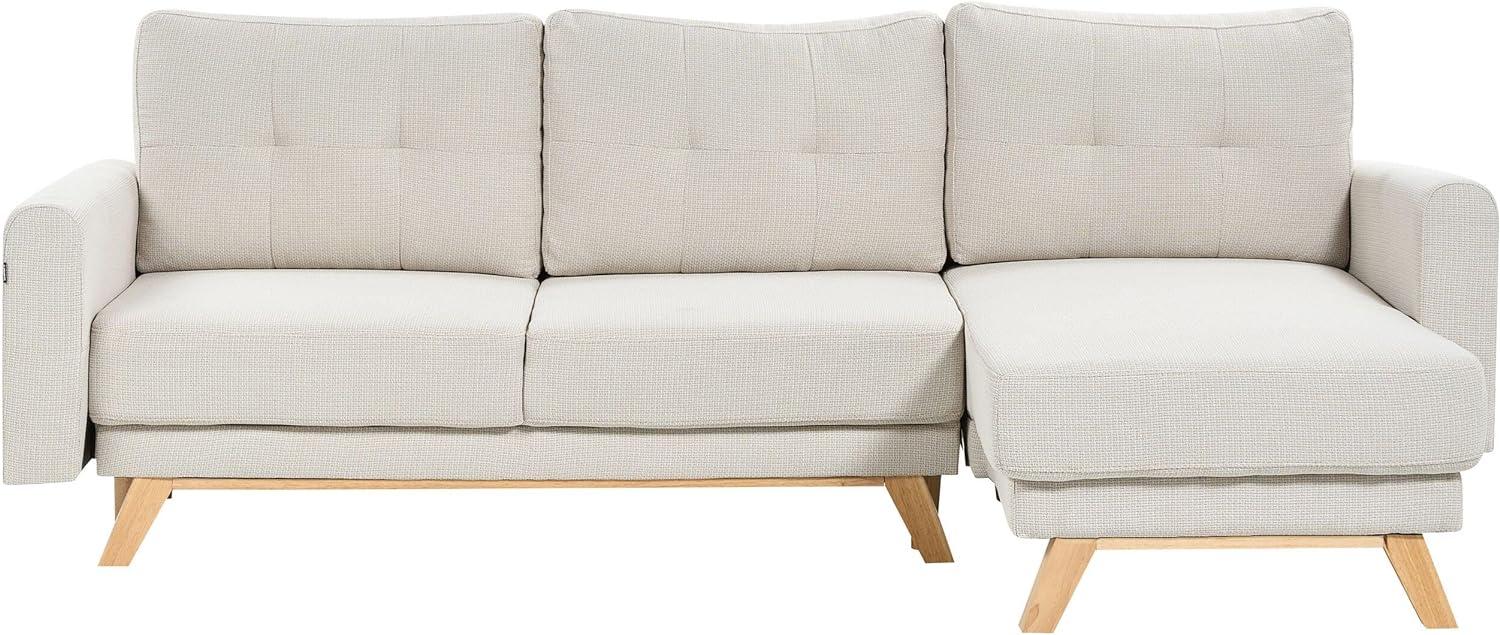 Ecksofa SIRO Helles Beige Linksseitig Bild 1