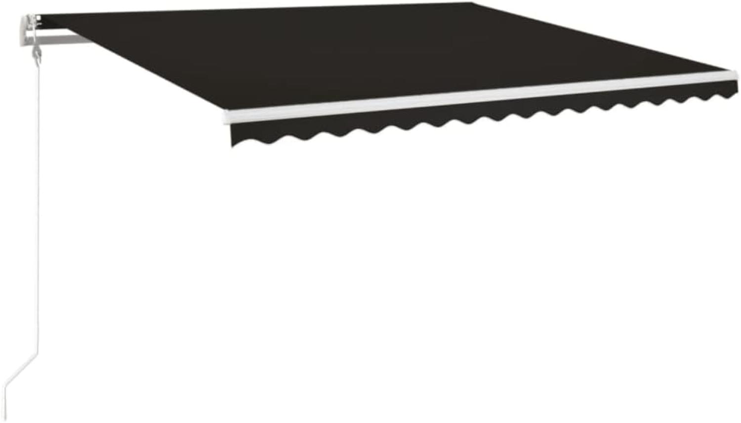 vidaXL Markise Automatisch Einziehbar 450x350 cm Anthrazit 3069009 Bild 1