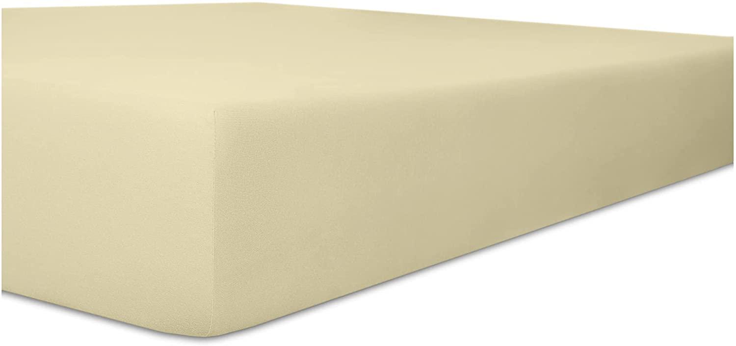 Kneer Qualität 22 Vario-Stretch Topper-Spannbetttuch 200x220x4-12cm 26 ecru Bild 1