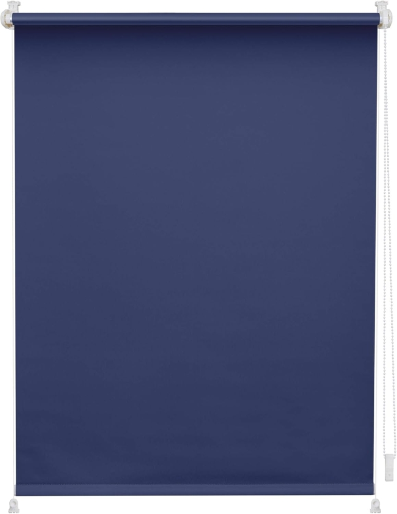 Lichtblick Verdunklungsrollo Barcelona 45x150 cm (BxL) Blau Verspannt; Klemm- und schraubbar; Thermofunktion Bild 1
