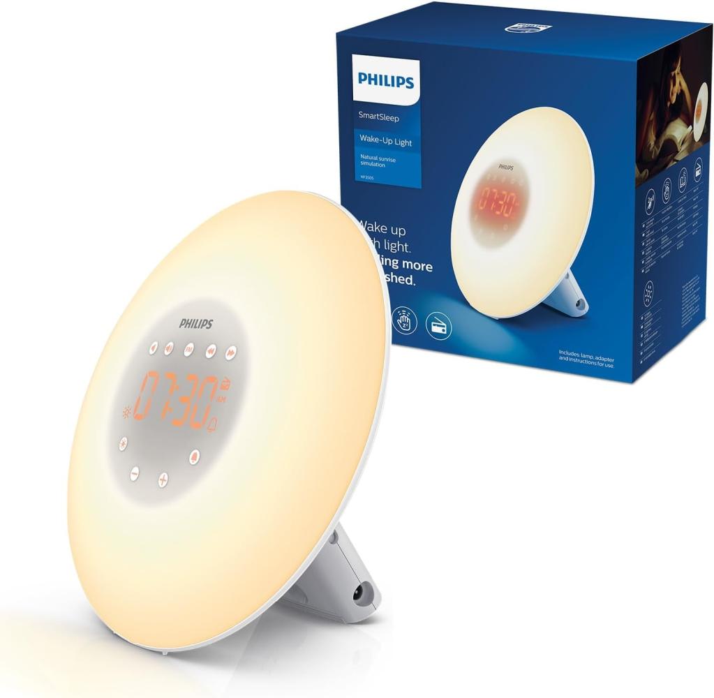 Philips Wake up with light 2 natural sounds Wake-up Light Wake-up light 0. 5 h 200 lx LED 1 bulb(s) Yellow Bild 1