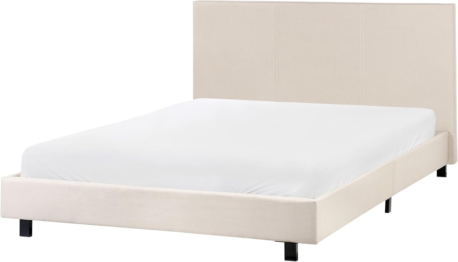 Wasserbett Stoff ALBI 140 x 200 cm Beige Bild 1
