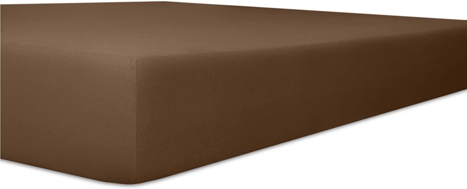 Kneer Qualität 22 Vario-Stretch Topper-Spannbetttuch 160x200x4-12cm 79 mocca Bild 1