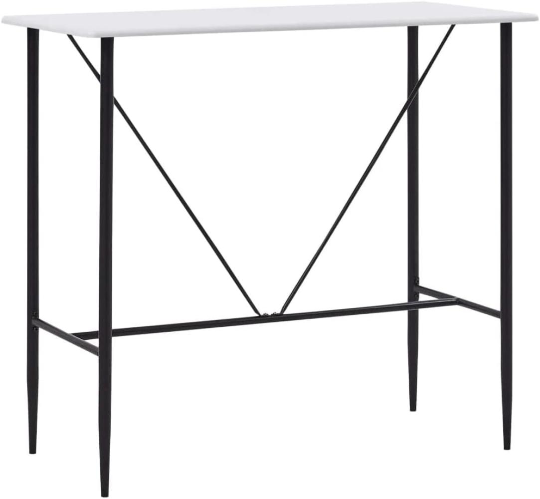 vidaXL Bartisch Weiß 120 x 60 x 110 cm MDF 281547 Bild 1