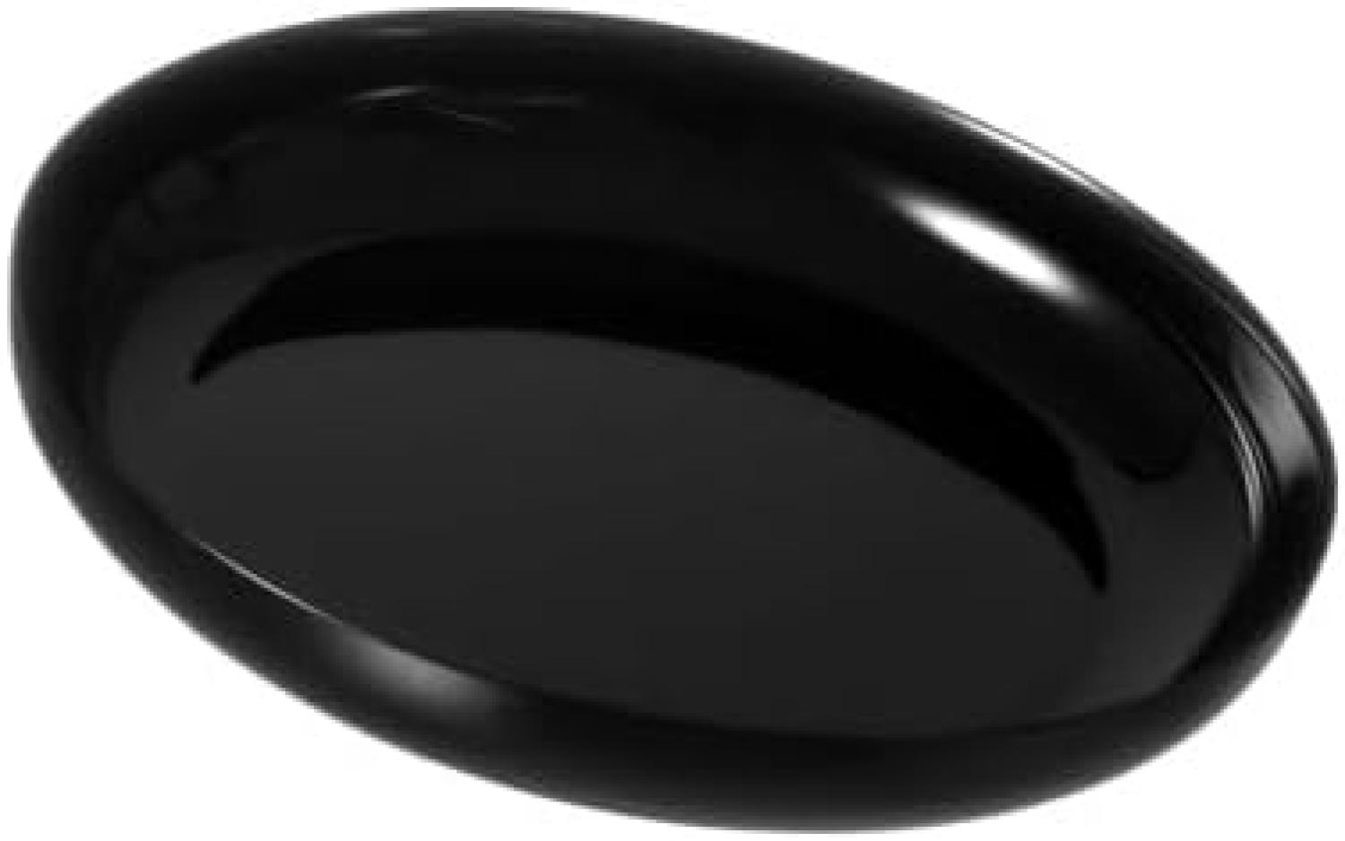 Hartglas-Geschirr 4every Day schwarz - Servierschale flach 25cm 4every Day schwarz Bild 1