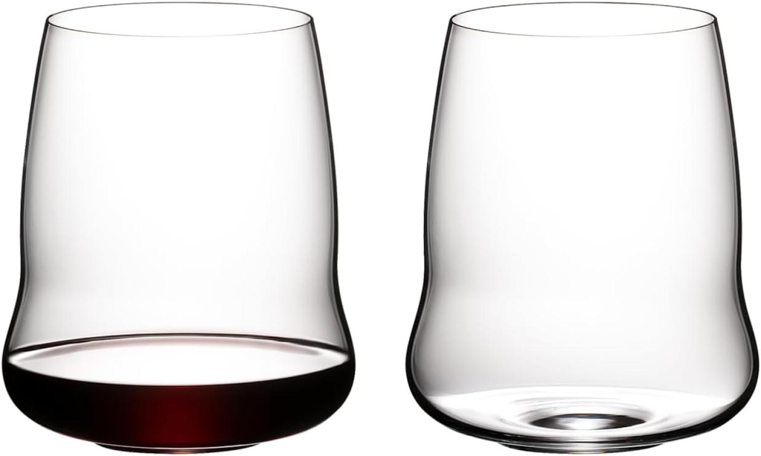 Riedel SL Stemless Wing Cabernet Sauvignon, 2er Set, Rotweinglas, Weinglas, Rotwein Glas, Kristallglas, 6789/0 Bild 1