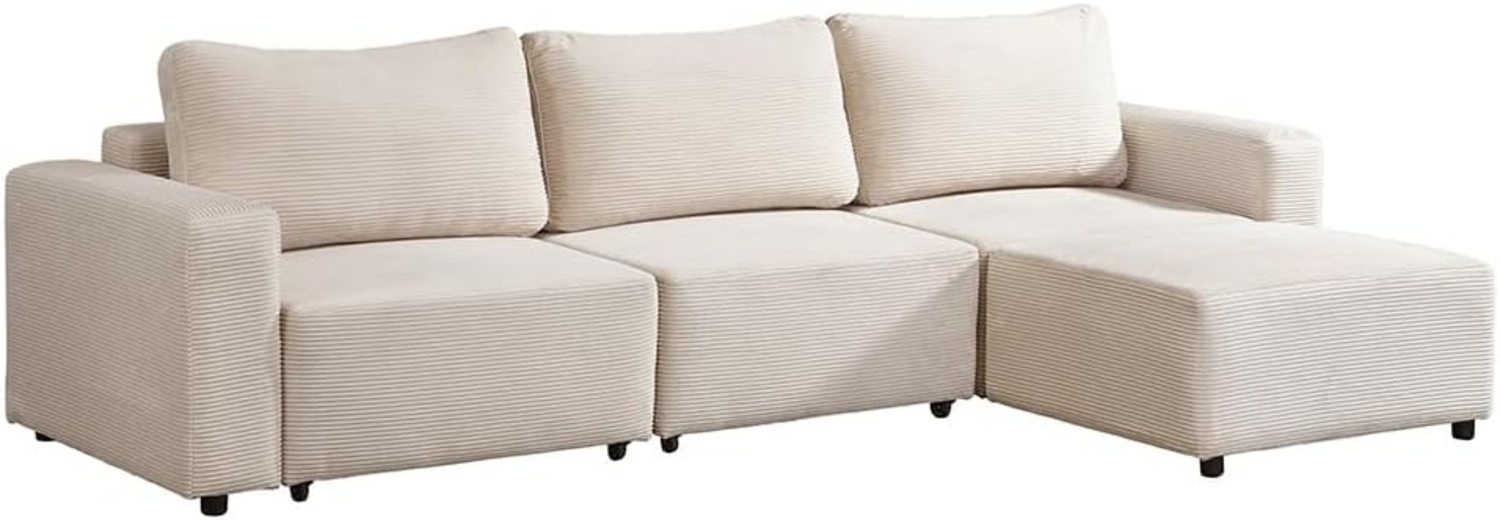 HOME DELUXE Modulares Schlafsofa VINA Beige - 295 x 168 cm Bild 1