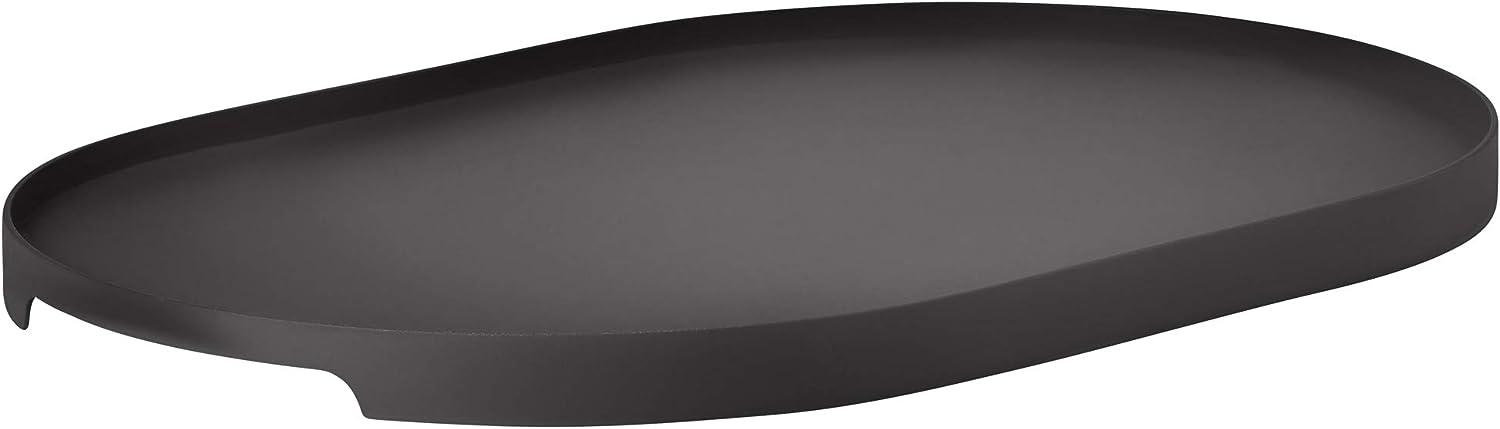 Zone Denmark Tablett Singles, Oval, Serviertablett, Dekotablett, Metall / Eisen, Black, 35 x 23 cm, 12956 Bild 1