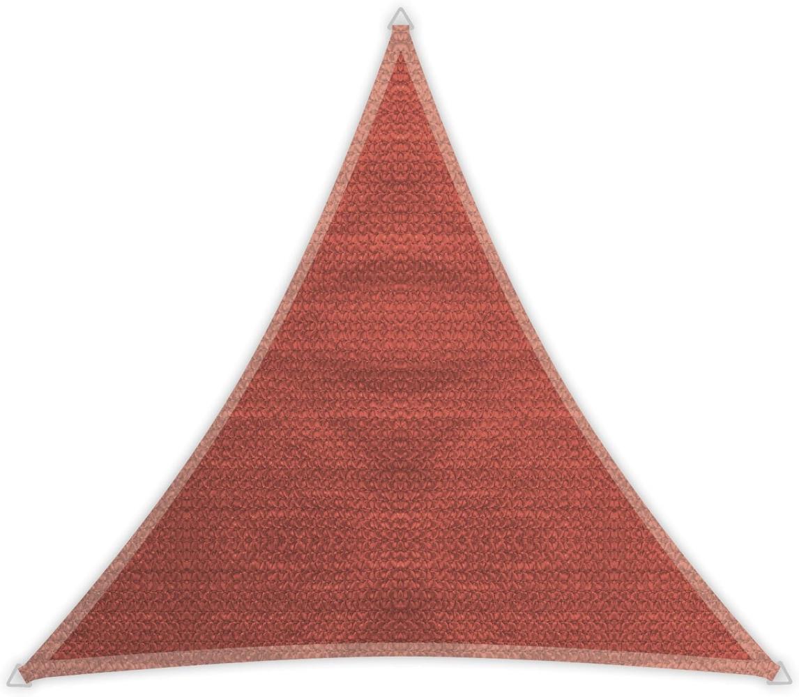 Windhager Sunsail Adria Dreieck, Sonnensegel, Sonnenschutz, 5x5 m gleichschenkelig, UV-Schutz, witterungsbeständig und atmungsaktiv, 10973, TERRACOTTA, 5 x 5 x 5 m Bild 1