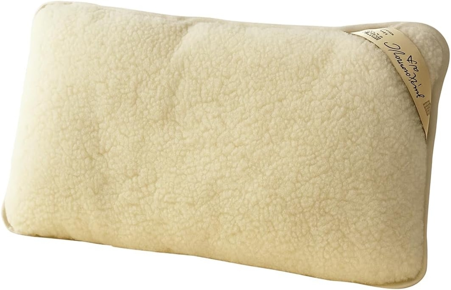 1 x Merinowolle Gütezeichen Kissen Schlafkissen 900g Merino Wolle 40x80 cm Schurwolle Bild 1