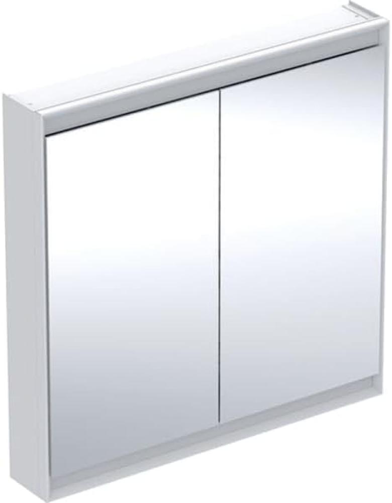 Geberit ONE Spiegelschrank mit ComfortLight, 2 Türen, Aufputzmontage, 75 x 90 x 15 cm, 505.812.00, Farbe: Aluminium eloxiert - 505.812.00.1 Bild 1