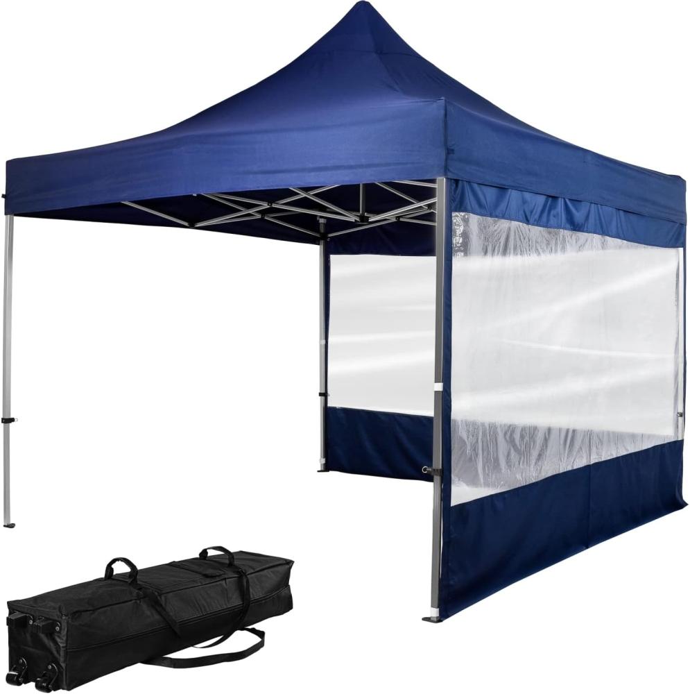 INSTENT Faltpavillon "PRO" 3x3,Trolley, Alu, blau, 2ST Bild 1