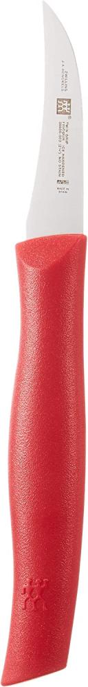 Zwilling 38600050 Twin Grip Schälmesser, Friodur Klinge, Griff: Kunstoff, 50 mm, rot Bild 1