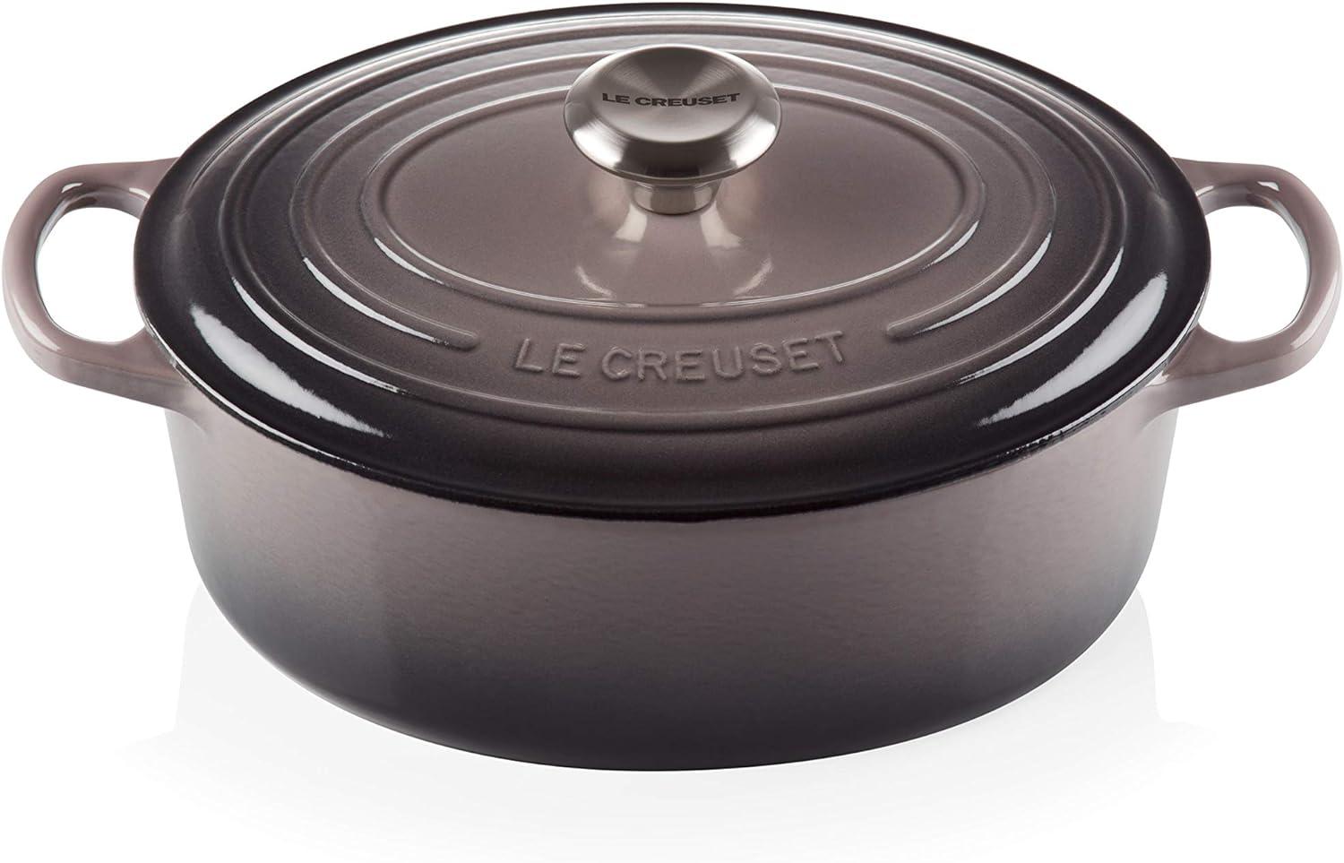 Le Creuset Bräter 'Signature' , Gusseisen , Oval, für alle Herdarten und Induktion geeignet, Flint, 27,0 cm Bild 1