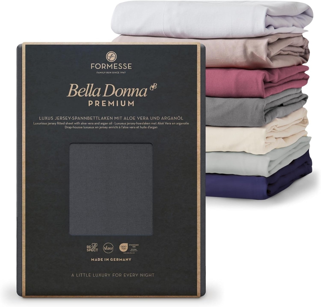 Formesse Spannbetttuch Bella Donna Premium 140/200 - 160/220 cm platin (0125) Bild 1
