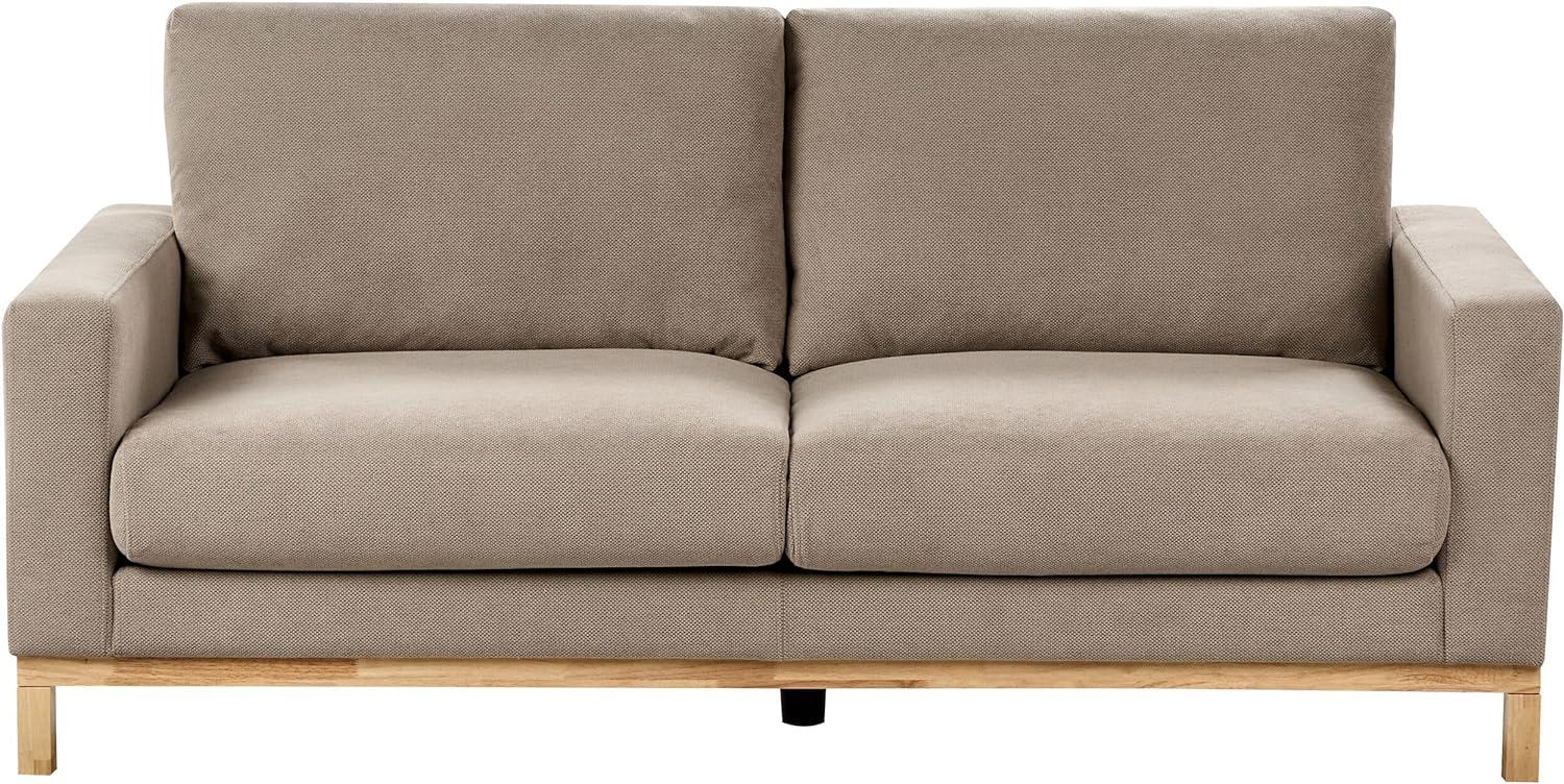 2-Sitzer Sofa taupe hellbraun SIGGARD Bild 1