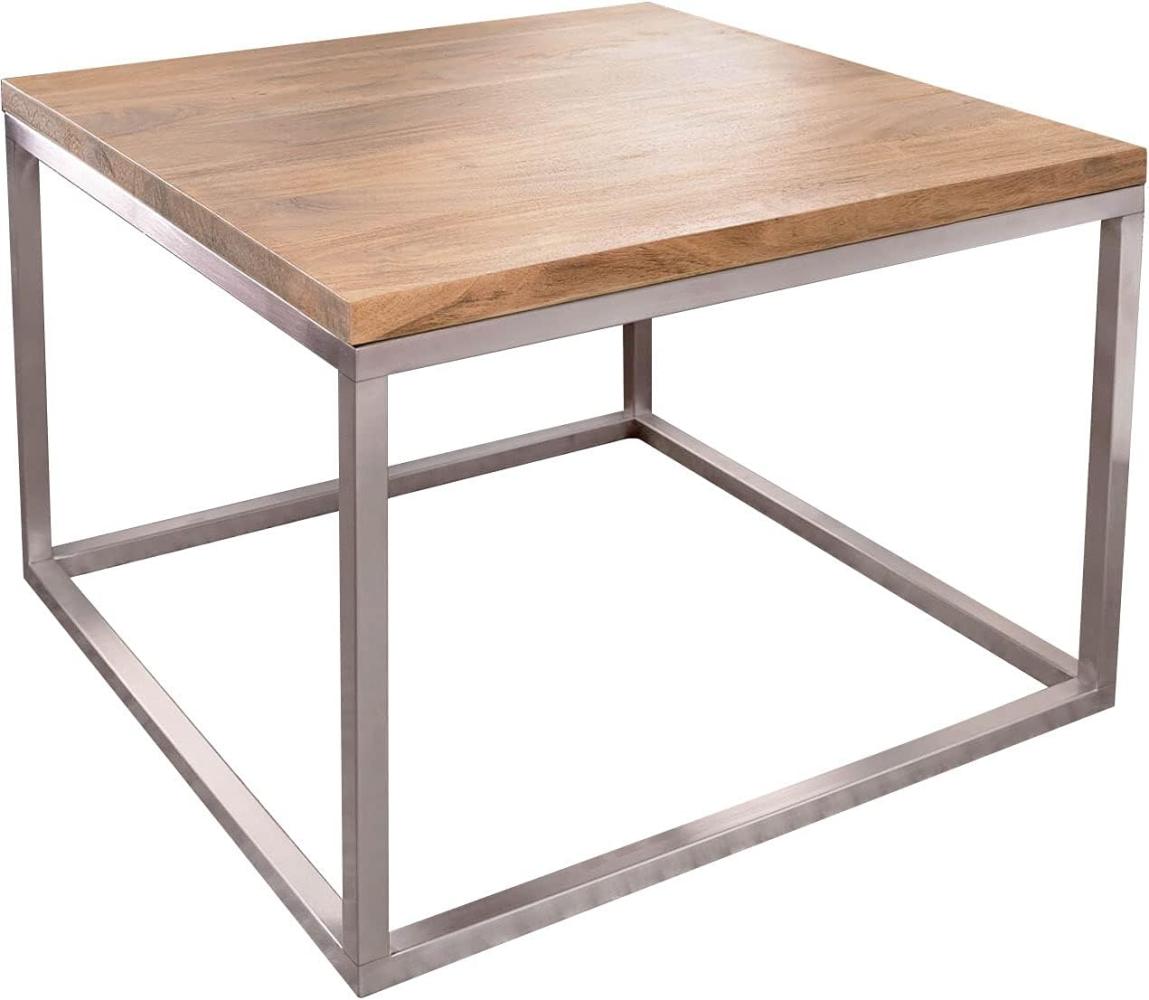 Couchtisch Tatius 60x60 cm Akazie Natur Industrial Style Bild 1