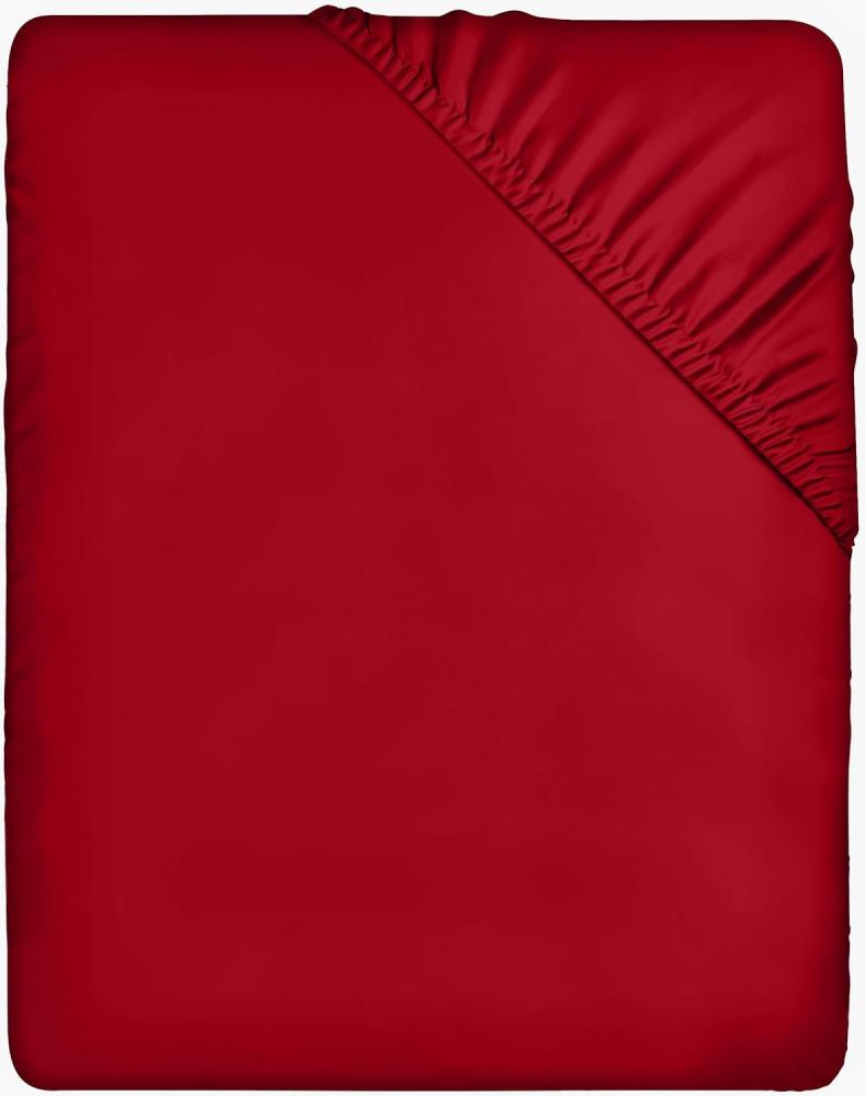 Utopia Bedding - Spannbettlaken 180x200 cm - Rot - Gebürstete Polyester-Mikrofaser Spannbetttuch - 35 cm Tiefe Tasche Bild 1