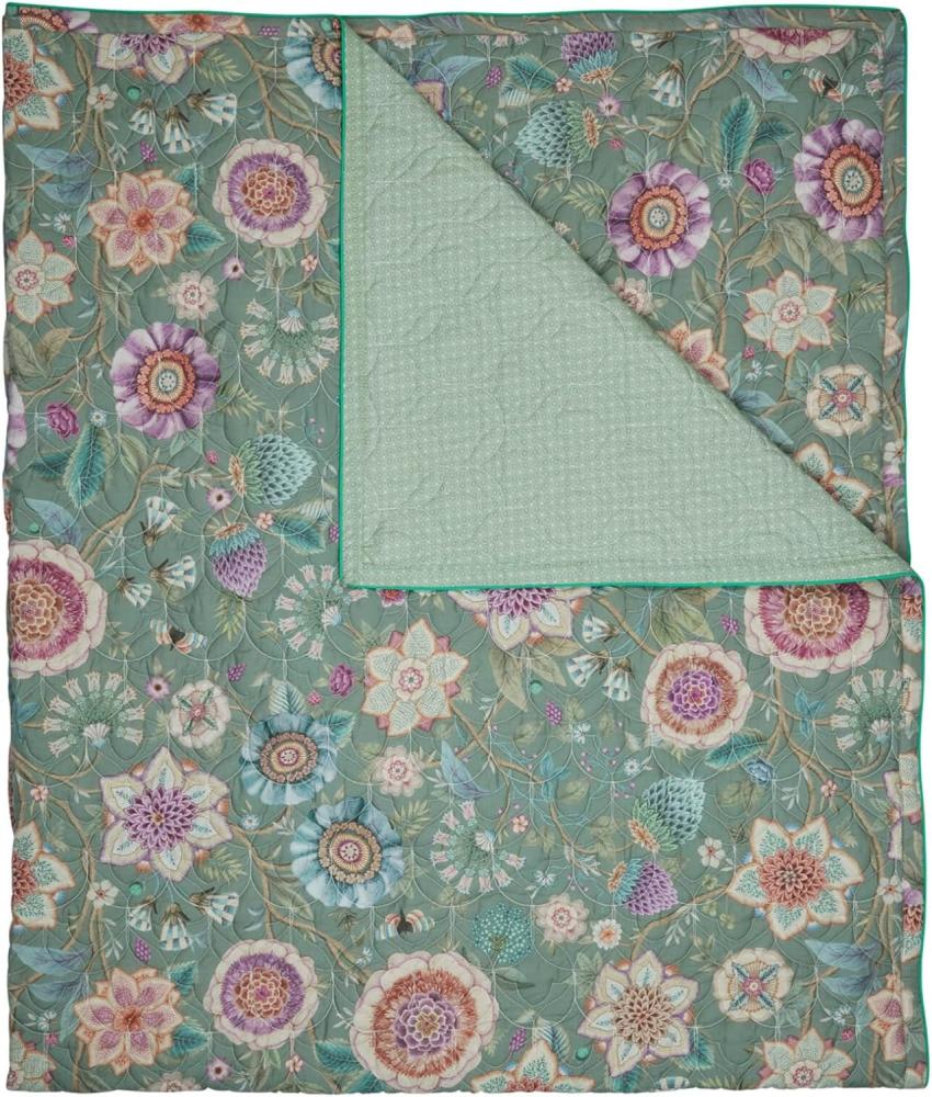 PiP Studio Tagesdecke Viva Las Flores Green 220 x 260 cm Bild 1