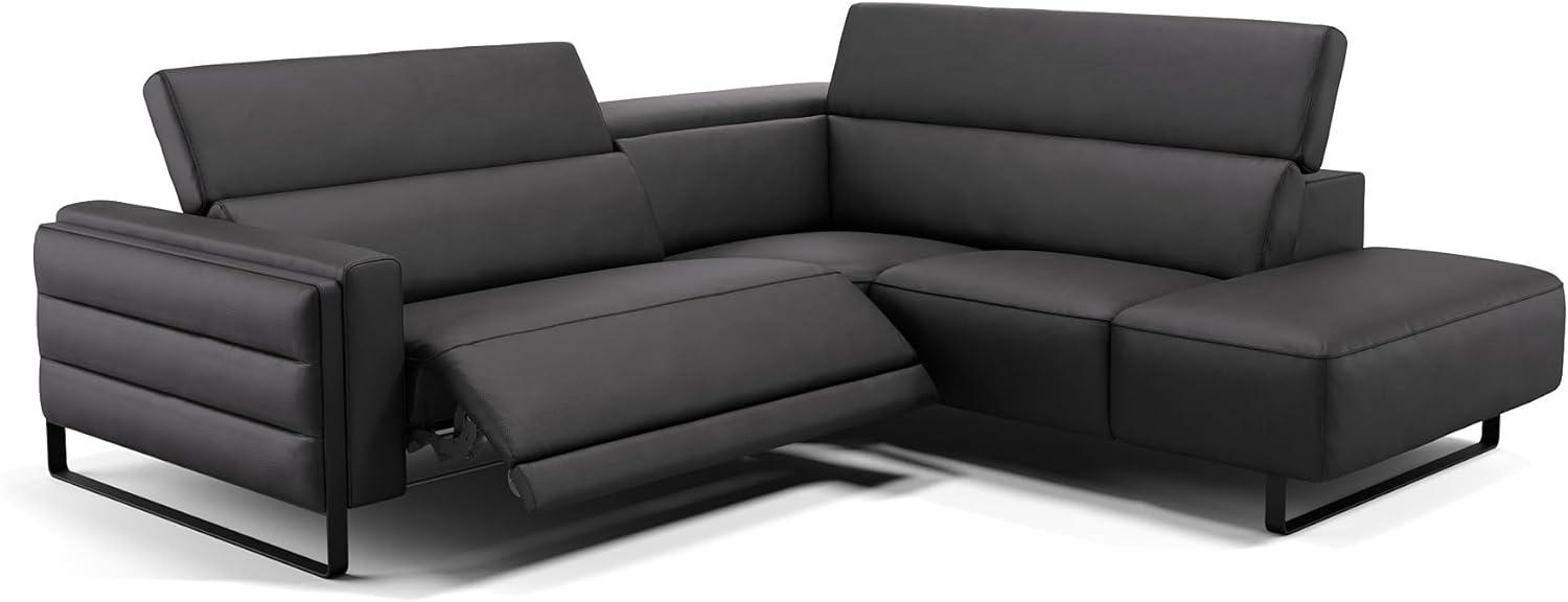 Sofanella Polsterecke DELTONA Sofalandschaft Eckcouch Designersofa in Schwarz Bild 1