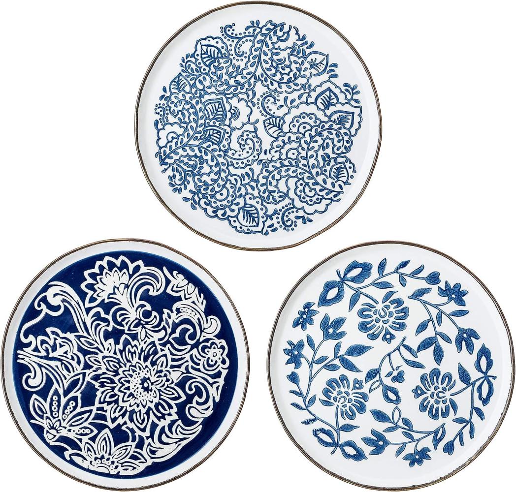 Bloomingville Molly Teller 3er Set 24cm Keramik Tellerset Speißeteller Essteller Landhausstil Bild 1