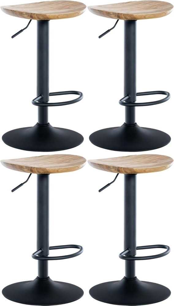 CLP 4er Set Barhocker Skelde,natura Bild 1
