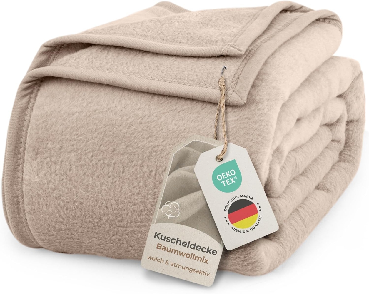 Wohndecke Kuscheldecke weich & flauschig – warme Baumwolldecke Überwurf Sofa, Laynenburg, Decke als Sofa-decke, Couchdecke, Wolldecke aus Baumwollmix Bild 1