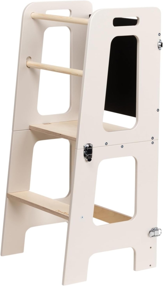 DeveKids Lernturm ab 1 Jahr DeveKids (Beige und Holz, Ohne Rutsche) Bild 1