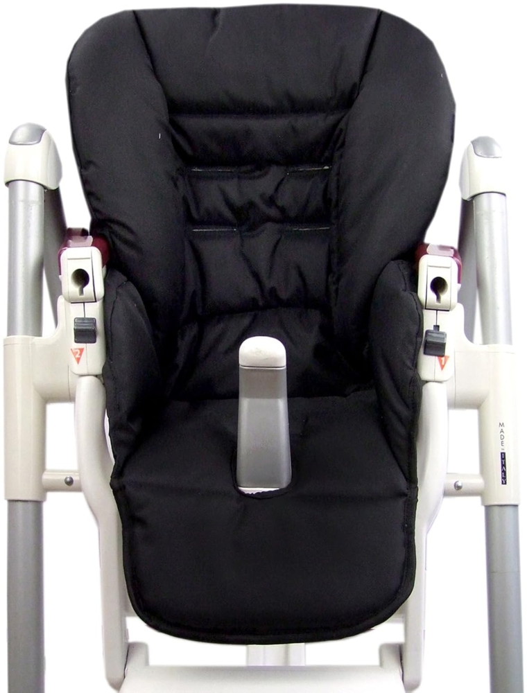 Babys-Dreams Sitzkissen Ersatzbezug für Peg Perego Prima Pappa Diner, Schwarz Bild 1