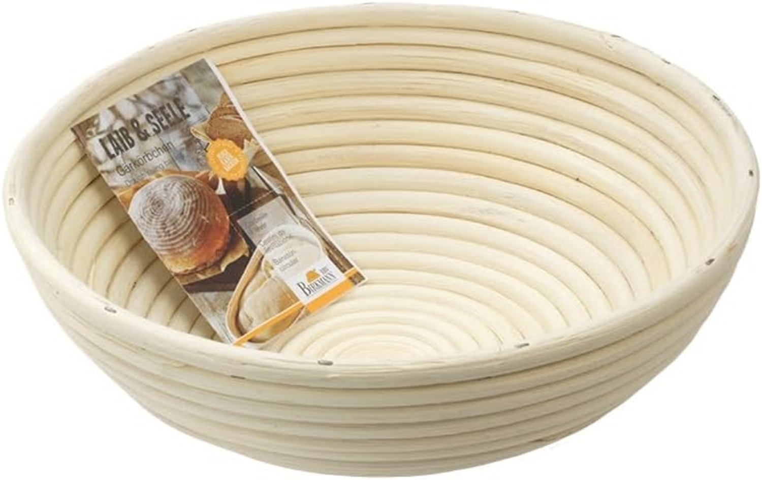 Gärkörbchen rund 25 cm aus Peddigrohr Bild 1