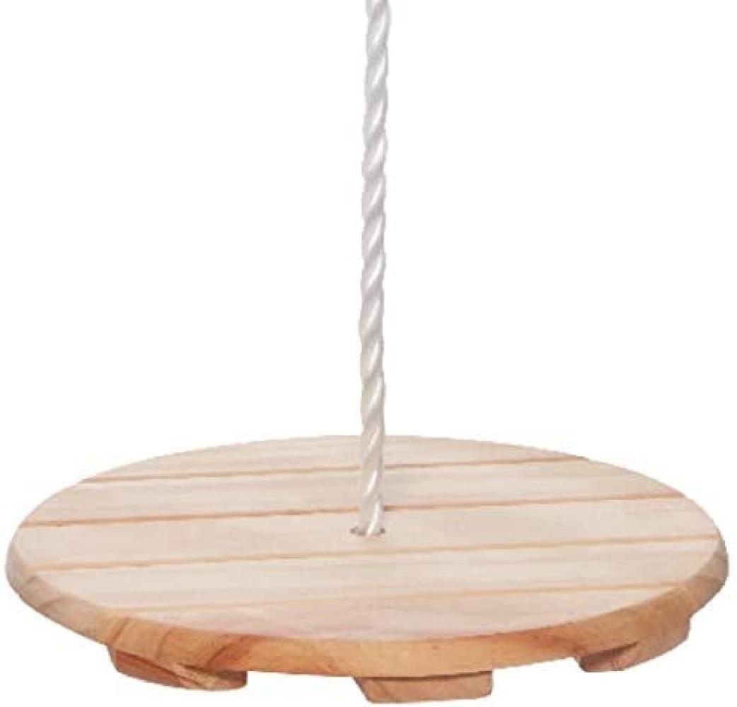 Happy People 73282 - Schaukel - Tellerschaukel aus Holz, 30 cm mit stabilem Seil Bild 1